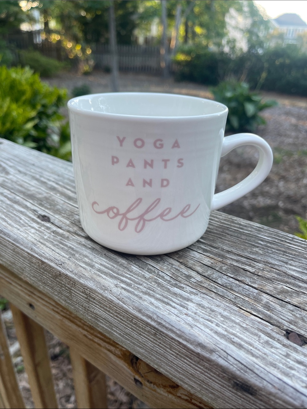 “Yoga pants and Coffee” Coffee mug